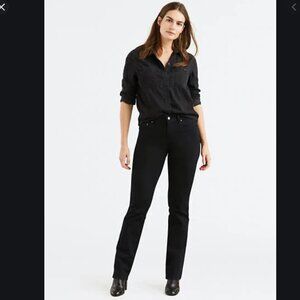 Levi's 505 Black Straight Leg Jeans